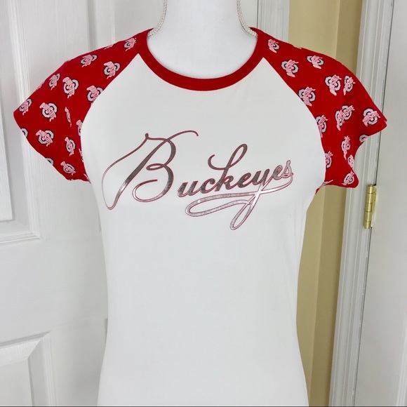 Buckeyes Fitted Baseball Tee Small - Picture 2 of 7